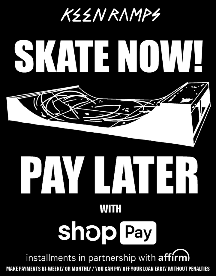 5' x 12' Mini Half Pipe – Keen Ramps 5' x 12' Mini Half Pipe – Keen Ramps
